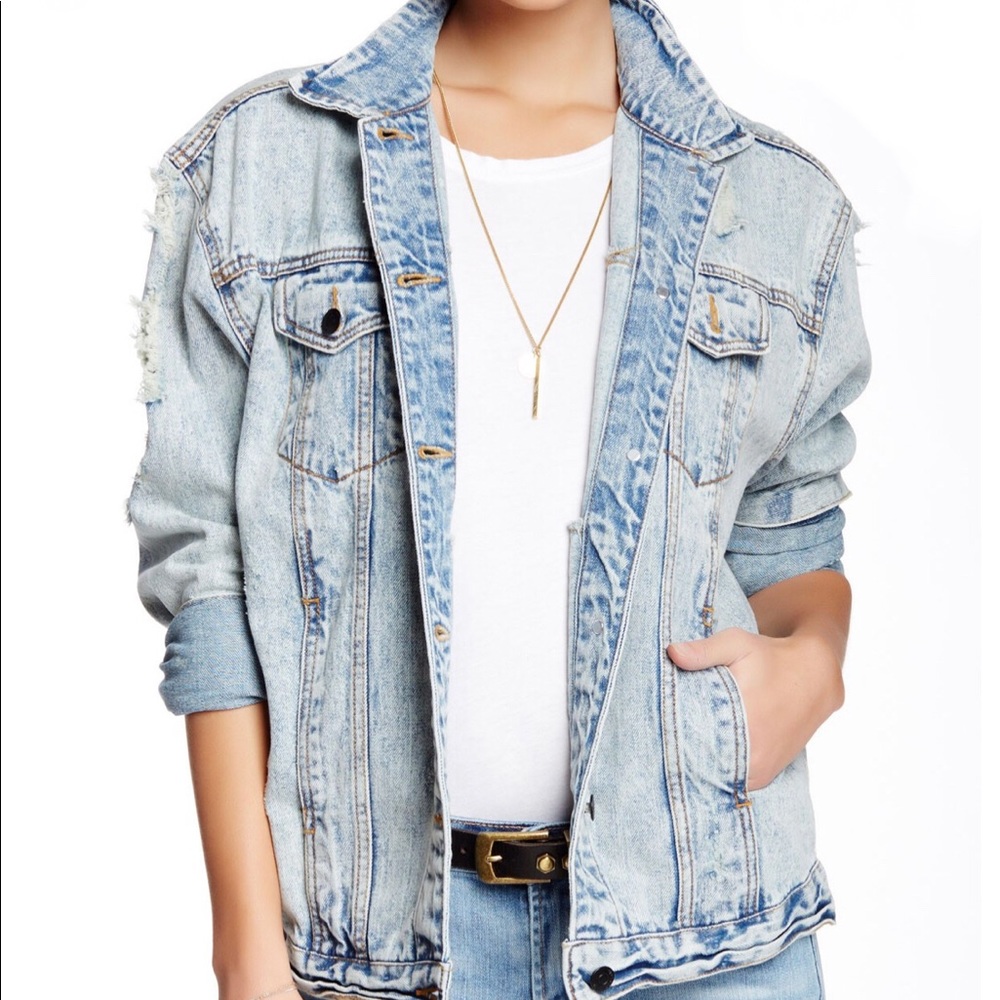 Pistola Dean Oversized Denim Jean Jacket Medium
